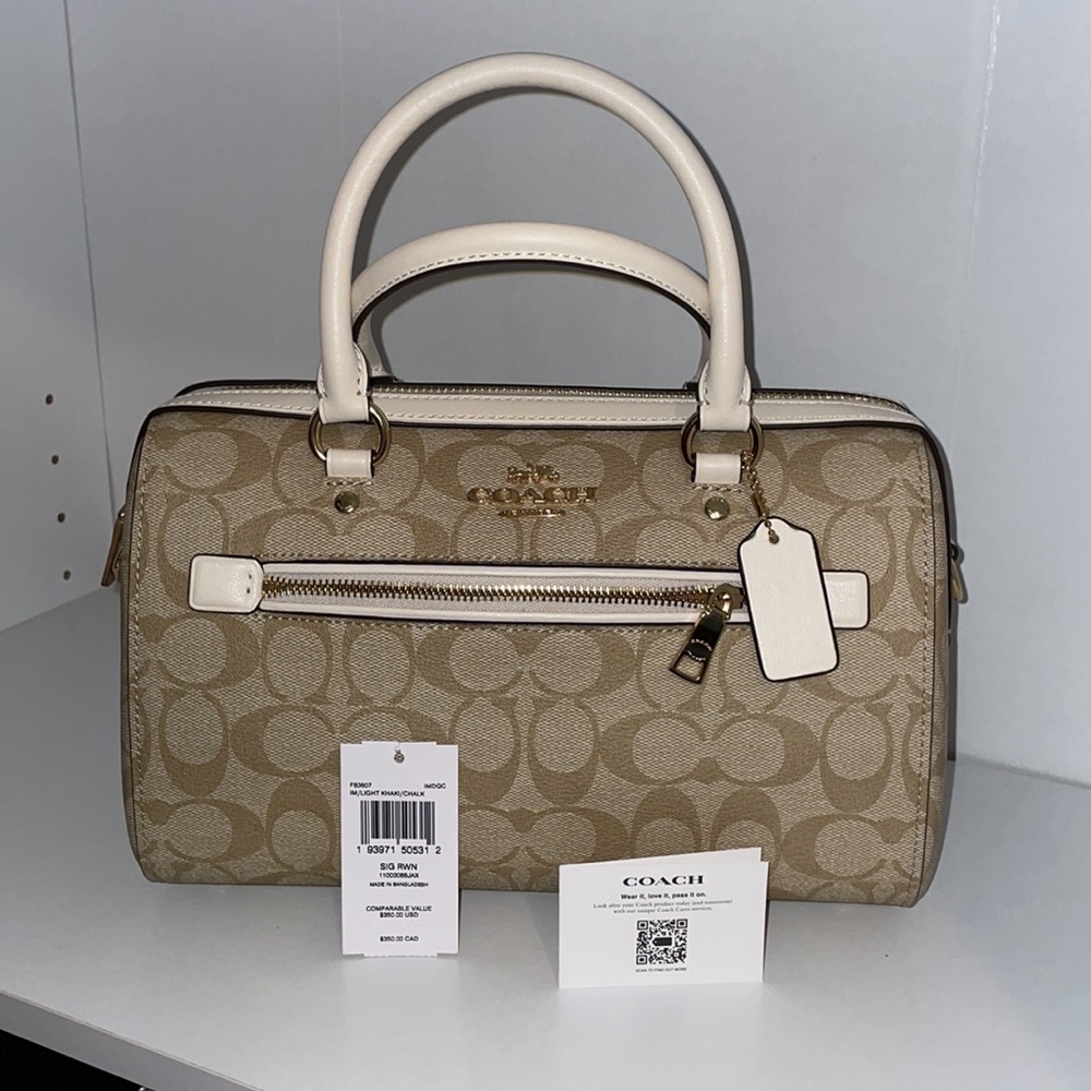 Coach Light Khaki Rowan Satchel